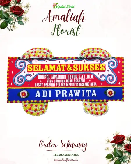 Papan Bunga Ucapan Selamat Serijabo
